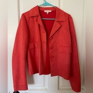 BRAND NEW Solitaire Coral Suede Jacket